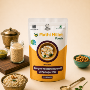 Mothi Millet Instant Barnyard Millet (Kuthiraivali) Venpongal Mix – 250g