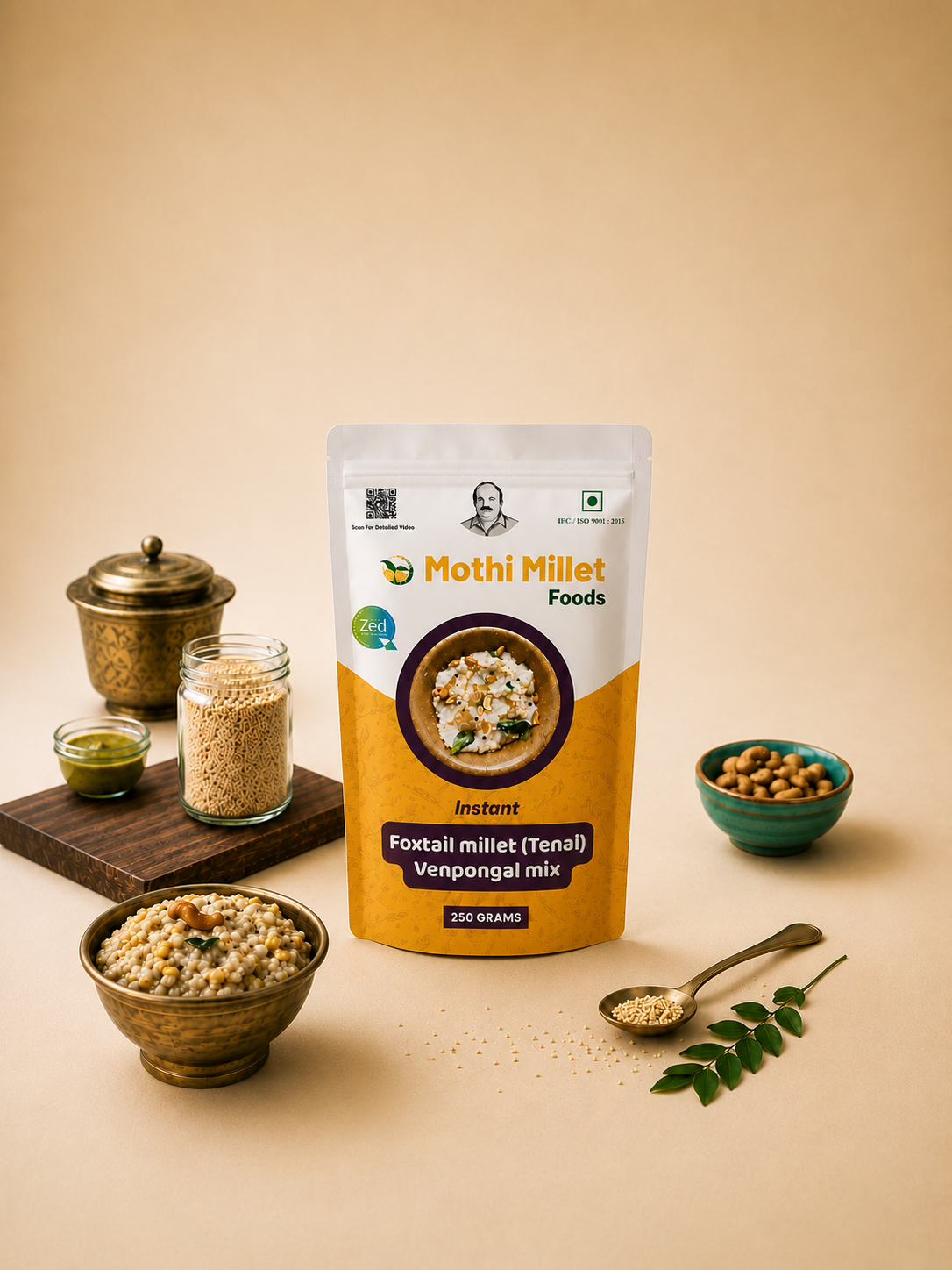 Mothi Millet Instant Foxtail Millet Venpongal Mix – 250g