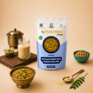 Mothi Millet Foods Barnyard Millet Rice Sambar Rice Mix – 250g